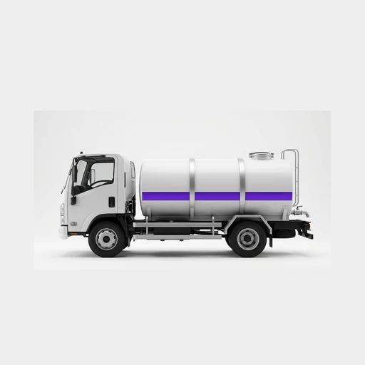 The Sahraye water tanker — a real bowser, delivered to your gate.